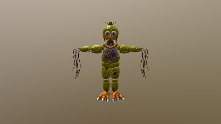 Withered-chica 3D Model