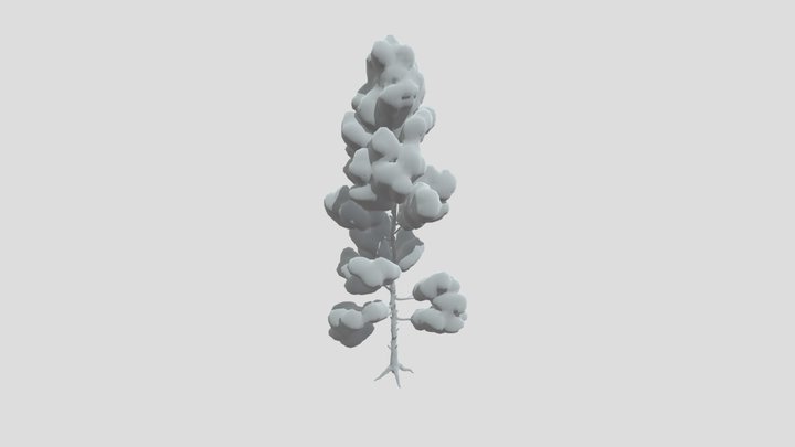 Snow Pine Toon Tree – Modello 3D gratuito STL