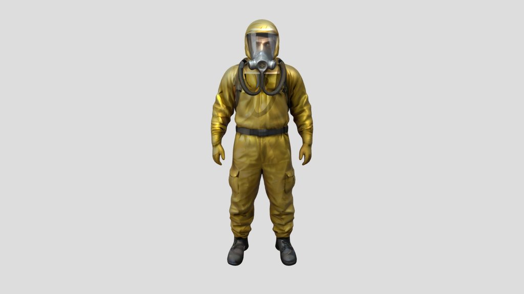 Hazmat Suit Worker Character