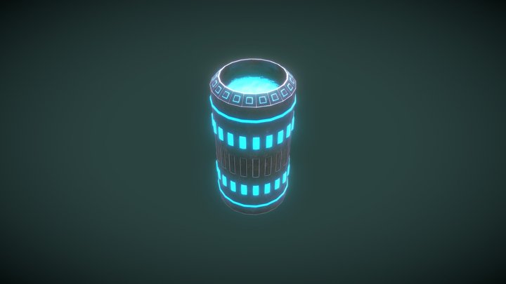 Sci-fi barrel 3D Model