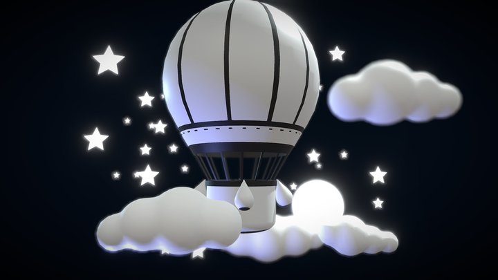 Night sky 3D Model