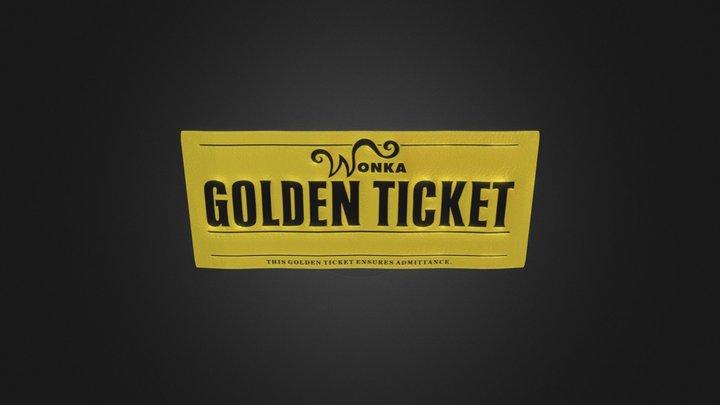 Golden Ticket by iayseozdemir 3D Model