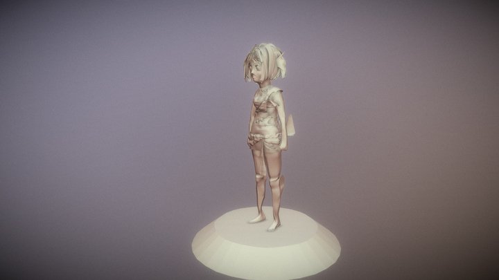 3D Character for D&D - Merfolk 3D Model