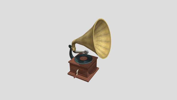 Gramophone 3D Model
