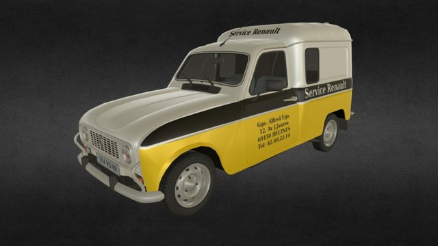 Renault 4F4 3D Model
