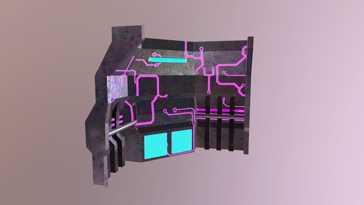GD47 Wall Concave 3D Model