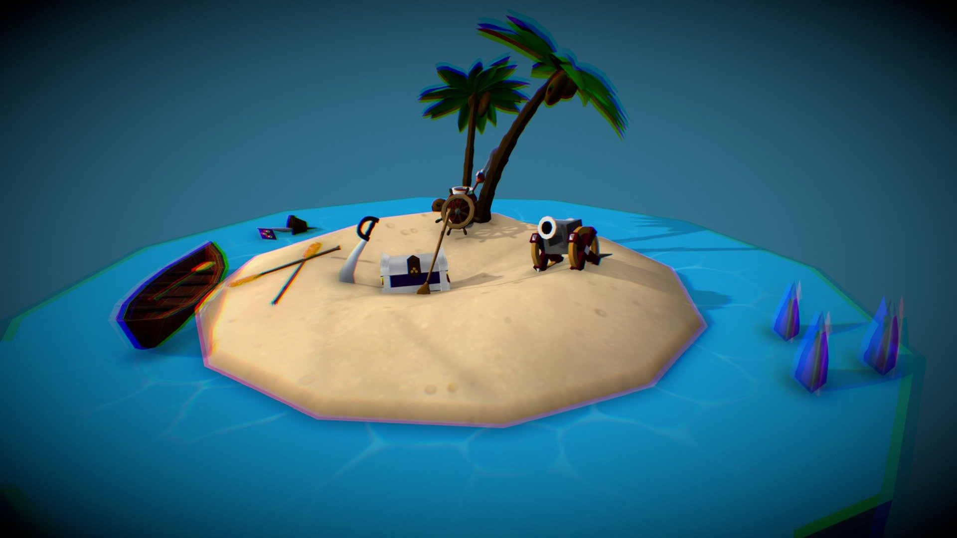 Pirate Island - 3D model by ZynTran [aebfa32] - Sketchfab