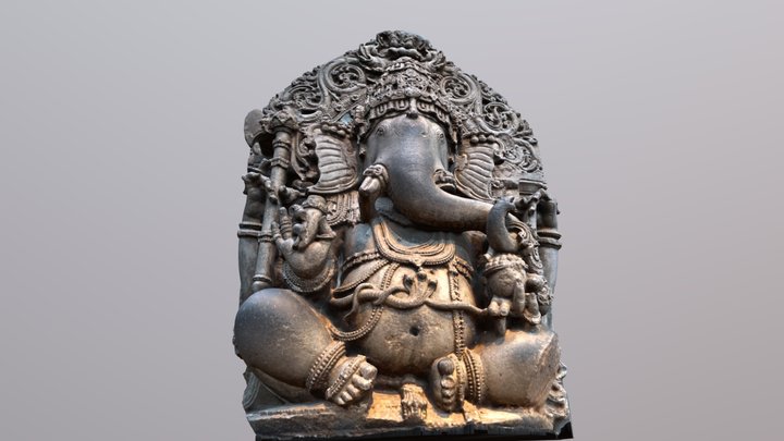 Seated Ganesha 3D Model