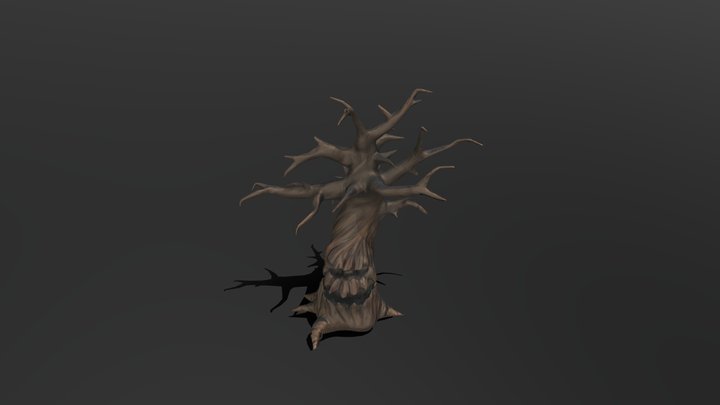 Stylised Tree With Face 3D Model