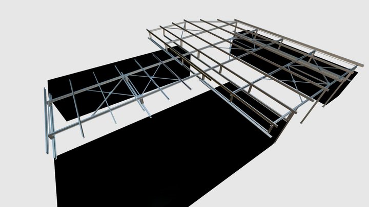 SAPREF - Site Area Roof Over Containers 3D Model