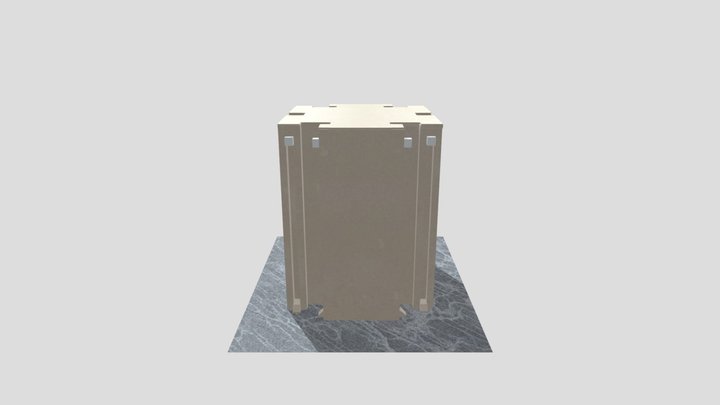 Brutalist Building 3D Model