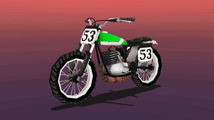 Fuel Motorcycles Ossa 250 Tracker 3D Model