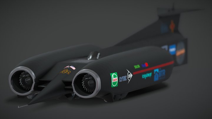 1997 Thrust SSC – Gratis 3D-model STL