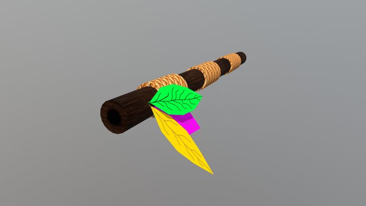 Cerbatana / Blow Gun (Mokopuni Game) 3D Model
