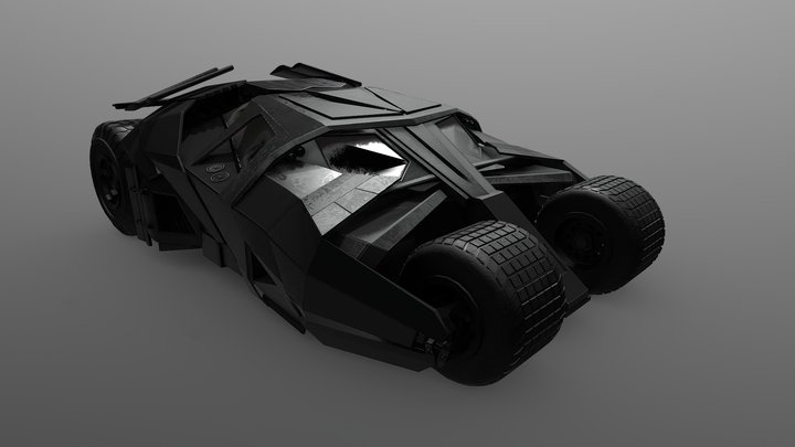 Batmobil car 3D Model
