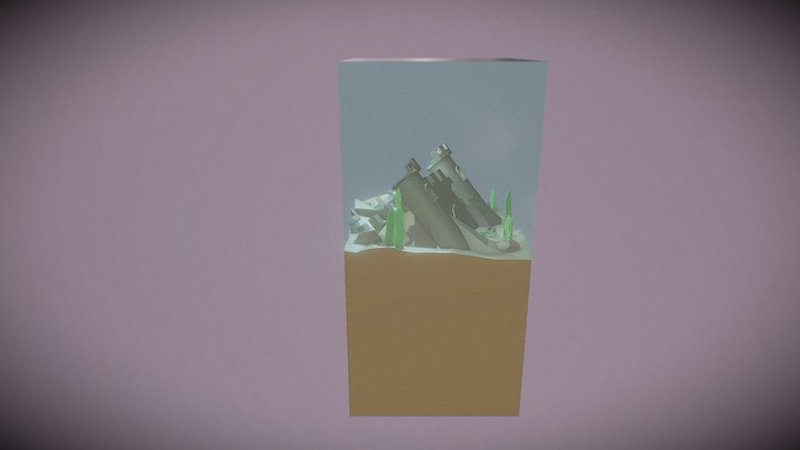 Cubeworld underwater 3D Model