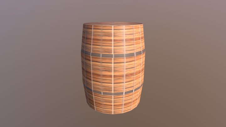 New Barrel 3D Model