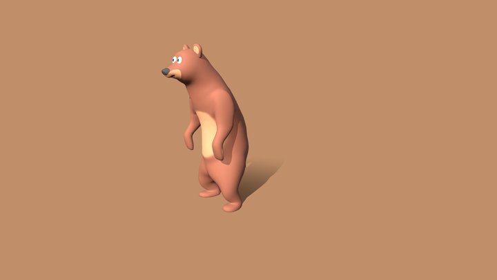 Toon Bear 3D Model