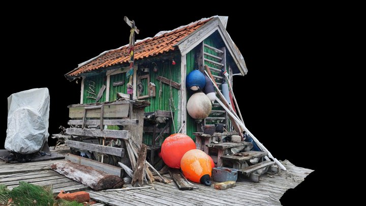 Sweden,Nacka, A house on the seafront. – Modello 3D gratuito STL
