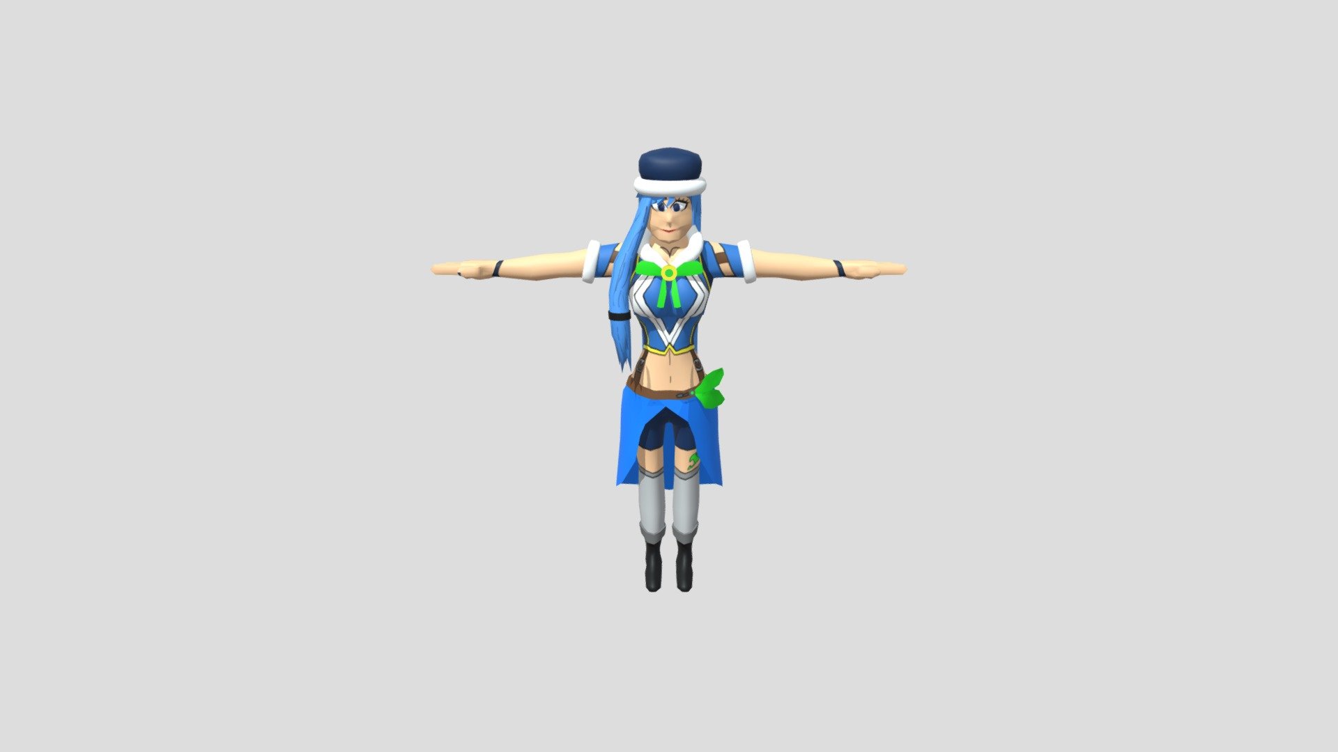 Juvia Lockser re-design - Download Free 3D model by Draconic_gamedev ...