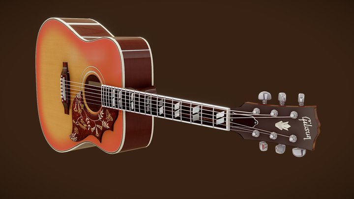 Gibson Hummingbird 3D Model