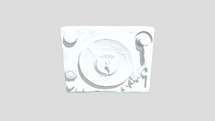 Turntable Sculpture 3D Model