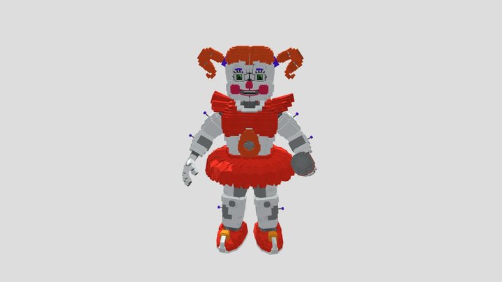 Minecraft Circus baby 3D Model
