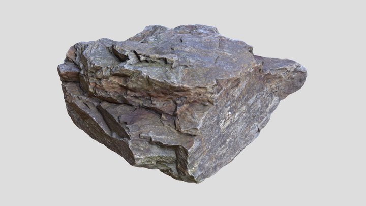 Alaskan Cliff Rock Chunk 14 3D Model