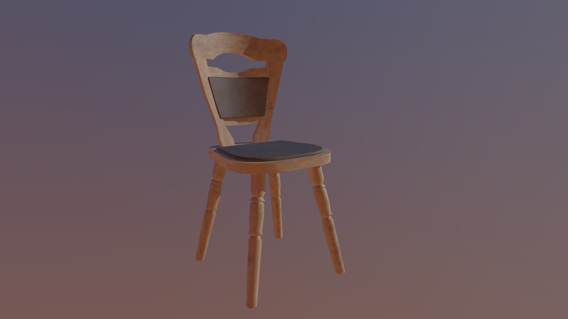 low-poly chair