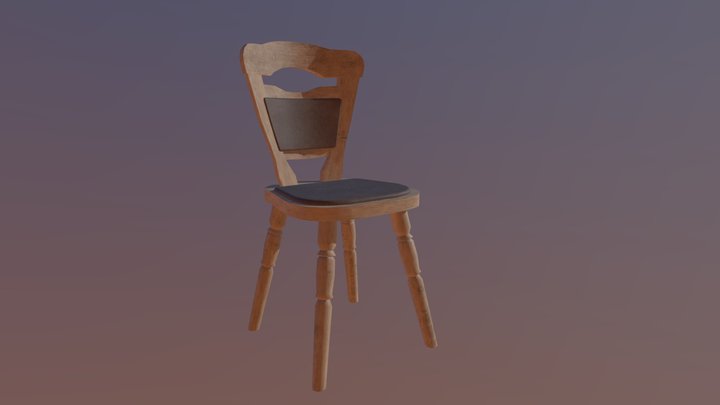 low-poly chair 3D Model