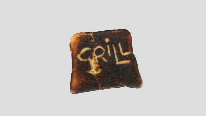 A Piece Of Toast From 1994 3D Model