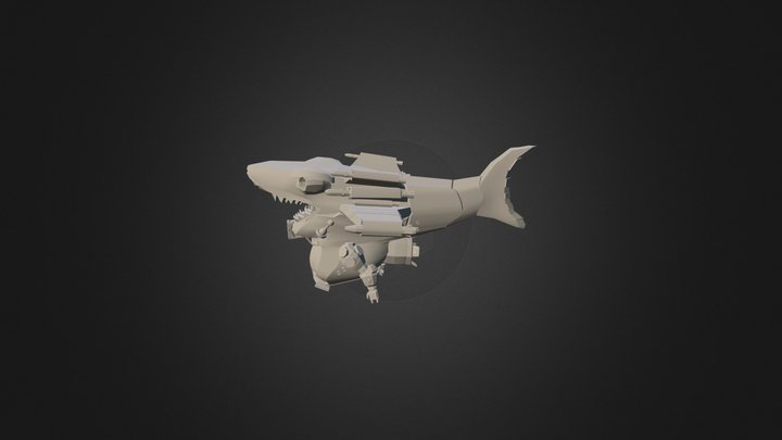 Robot Shark 3D Model