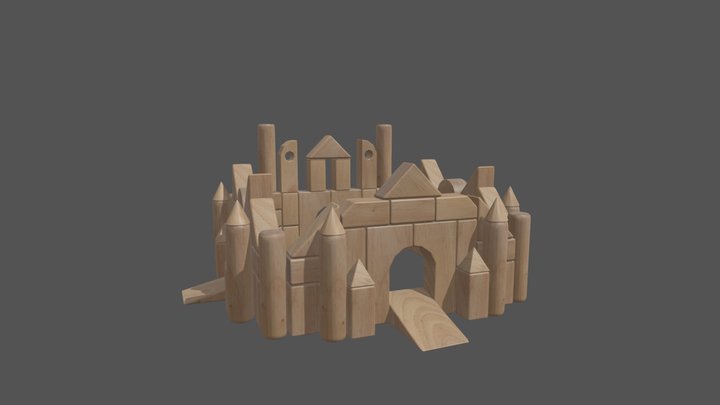 Week 08: Unit Block Castle 3D Model