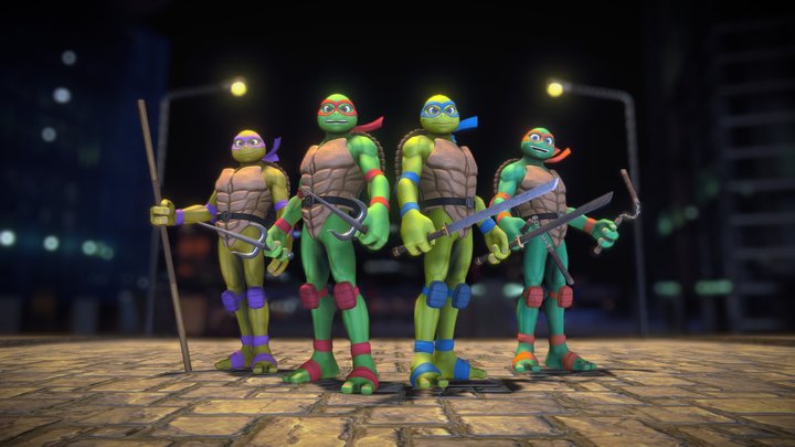 Teenage Mutant Ninja Turtles 3D Model