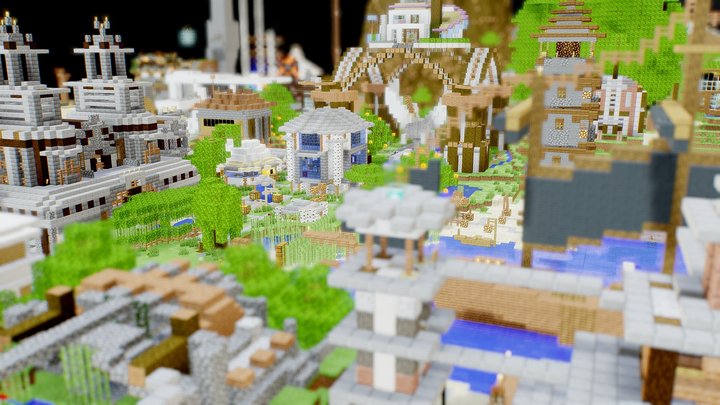 MeowNest_MineCraft_CommunitySeverMap 3D Model
