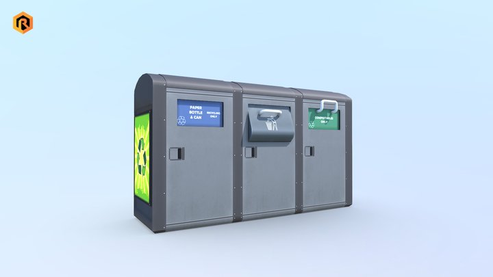 Recycling Container 3D Model