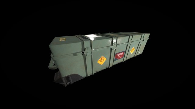 Military Ammunition Case 3D Model