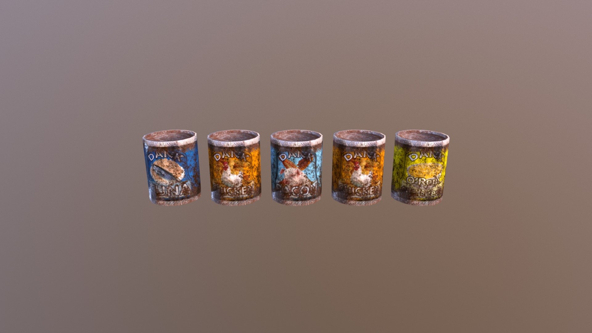 Food Cans Different Textures - 3D model by bluxfy [aedd9ff] - Sketchfab