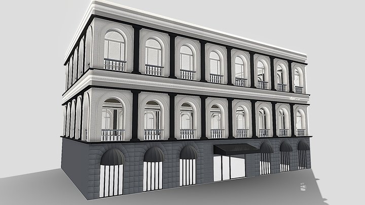 Low Poly Building 3D Model