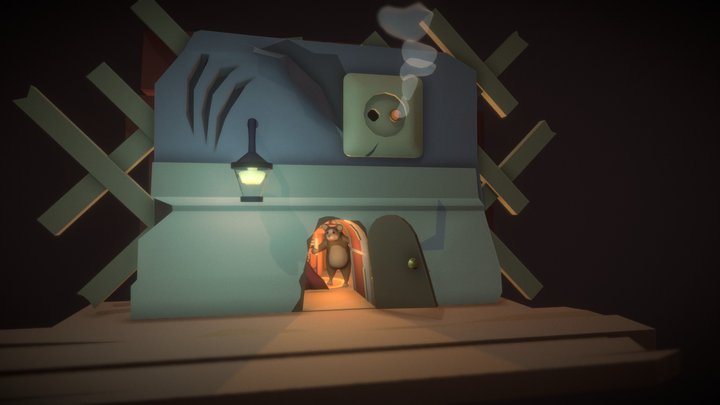 Mouse_in_the_house_FBX 3D Model