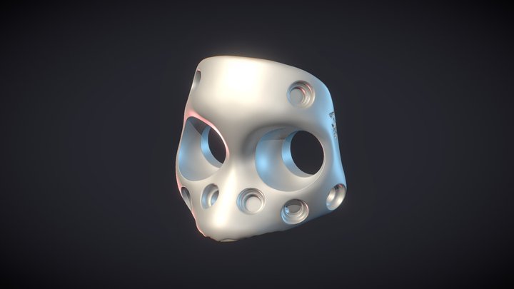 Cyberdoll Skull Face Part SK1 3D Model