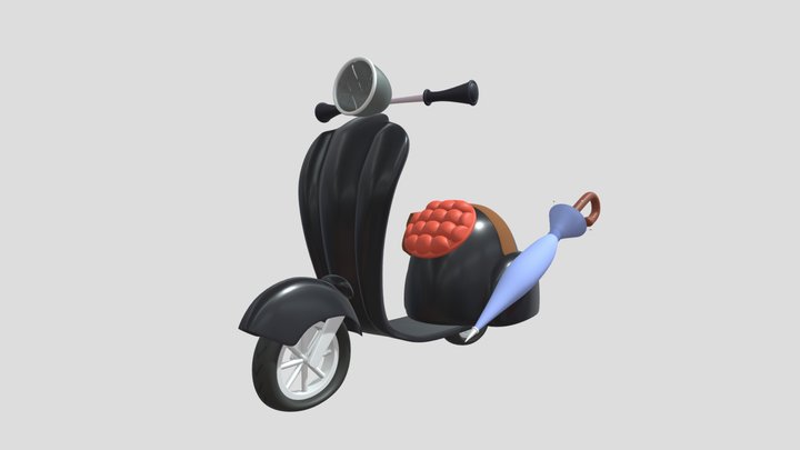 Alfred's Scooter – Kostenloses 3D-Modell STL
