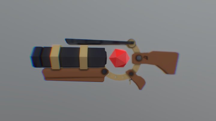 Gem Powered Shotgun 3D Model