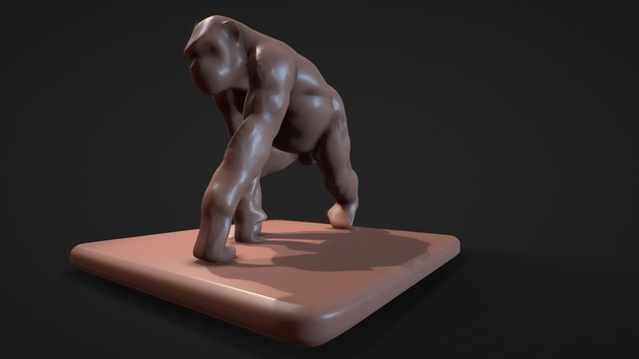 Merged Chimp 3D Model