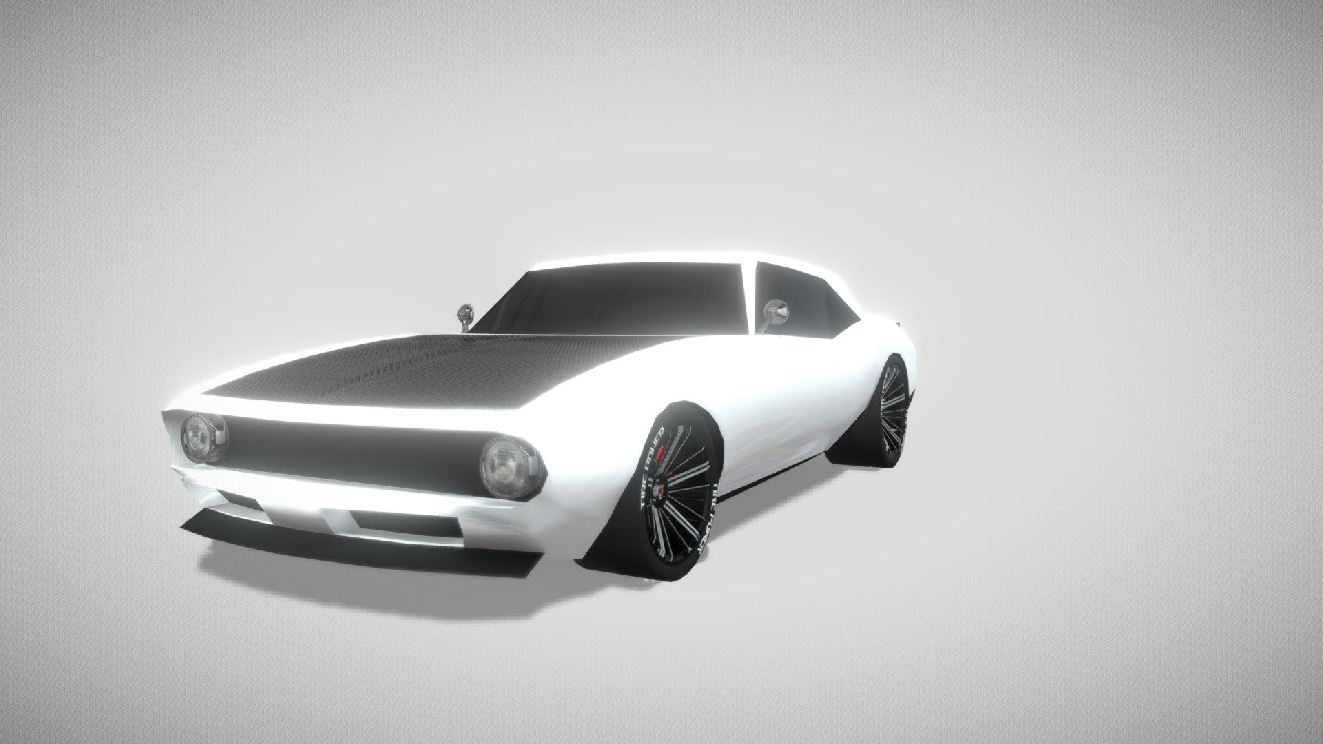 Custom Low Poly Muscle Car Download Free 3D model by the 86 guy (the