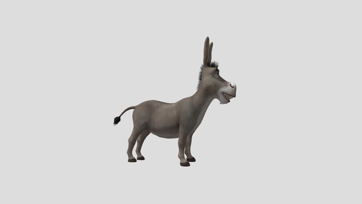 Talking Donkey 3D Model