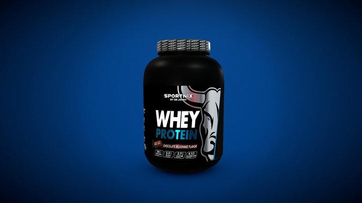 WHEY PROTEIN CHOCOLATE MILKSHAKE 3D Model