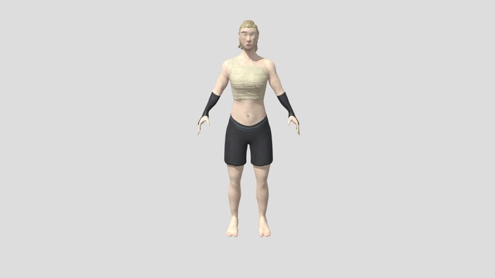 Character Study - Walk 3D Model
