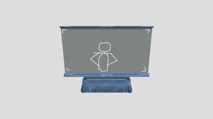 Pantalla Scifi DVD 3D Model