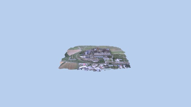 Model 3D zona industriala 3D Model